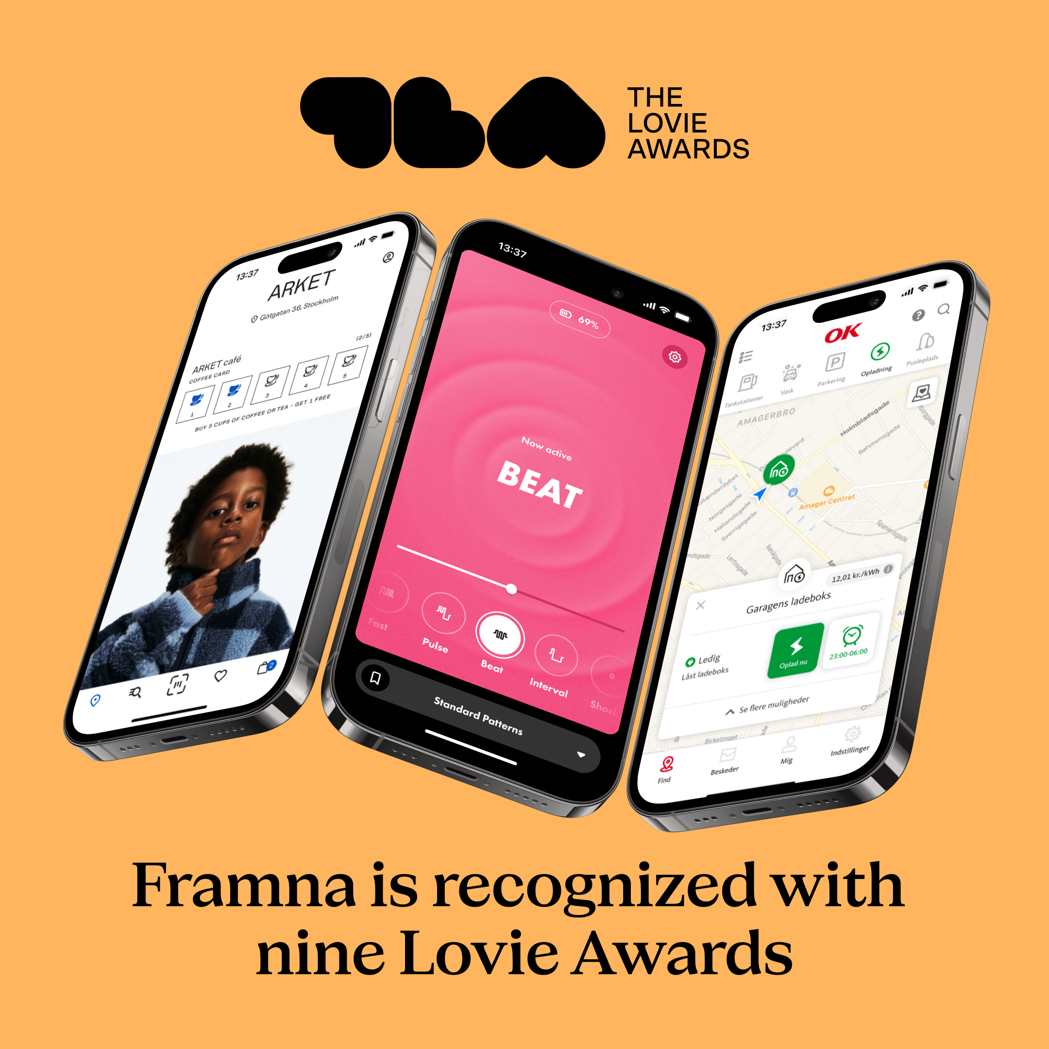 Framna is recognized with nine Lovie Awards